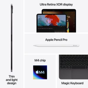 11" iPad Pro M4 WiFi 256GB Standard glass - Silver