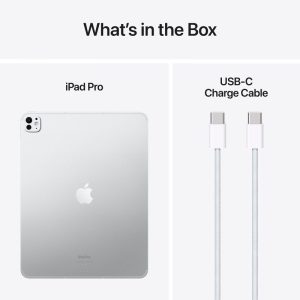 13" iPad Pro M4 WiFi + Cellular 256GB Standard glass - Silver