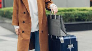 Urbana Navi Laptop Briefcase - Herringbone Gray