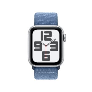 Apple Watch SE GPS 40mm Silver Aluminium Case - Winter Blue Sport Loop