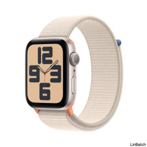 Apple Watch SE GPS 44mm Starlight Aluminum Case - Starlight Sport Loop