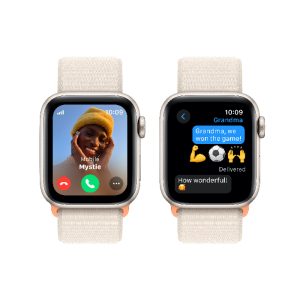 Apple Watch SE GPS 40mm Starlight Aluminium Case - Starlight Sport Loop