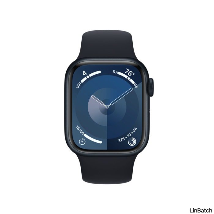 Apple Watch Series 9 GPS 45mm Midnight Aluminium Case with Midnight Sport Band