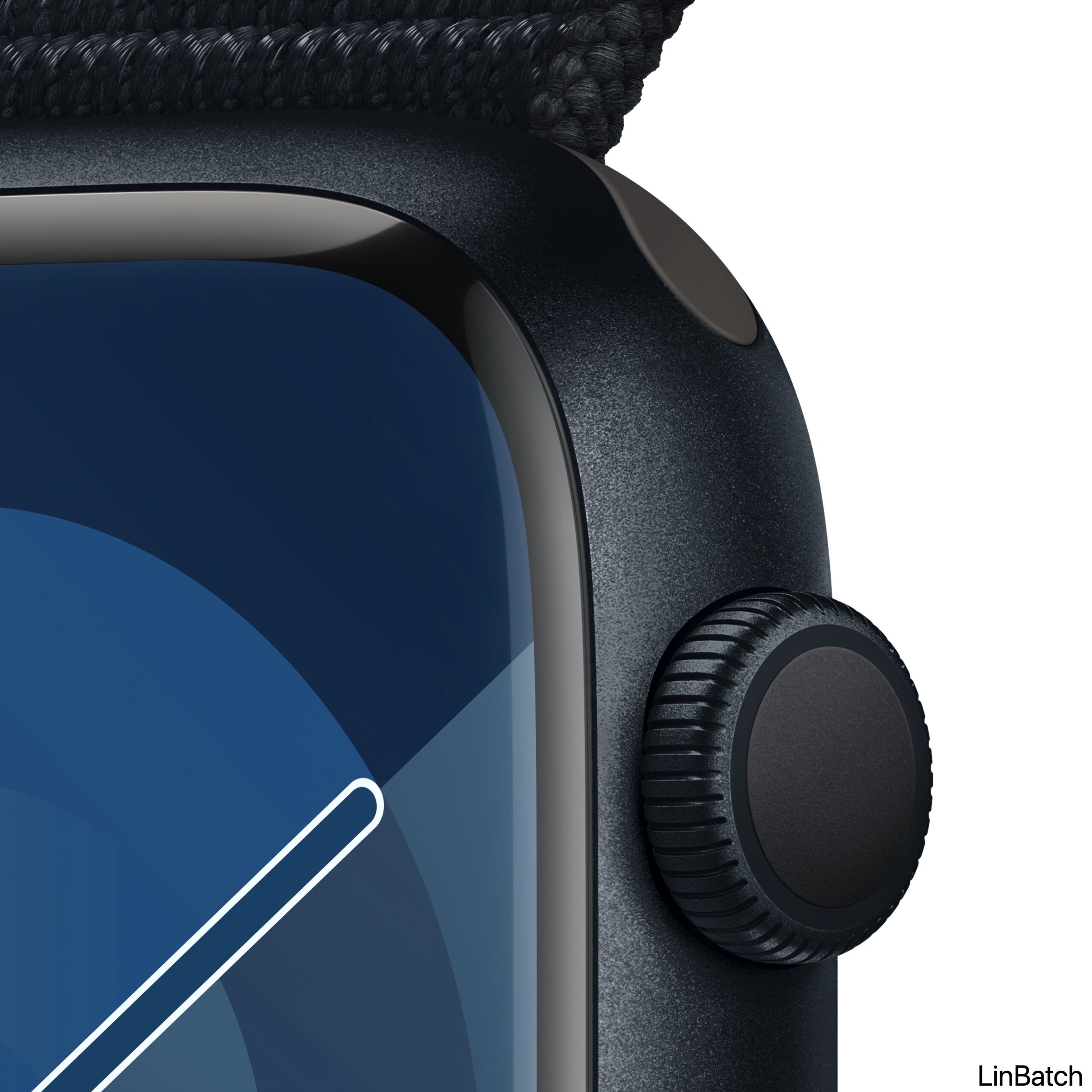 Apple Watch Series 9 GPS 45mm Midnight Aluminium Case with Midnight Sport Loop - MR9C3QF/A - Image 3