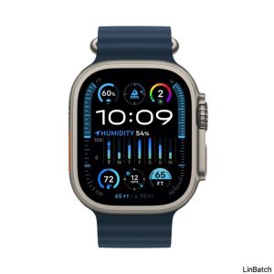 Apple Watch Ultra 2 GPS + Cellular, 49mm Titanium Case with Blue Ocean Band