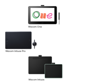 Wacom Intuos, Intuos Pro and Wacom One tablets