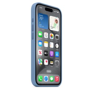 iPhone 15 Pro Silicone Case with MagSafe - Winter Blue