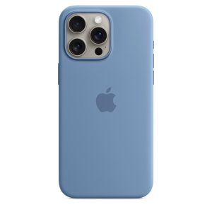iPhone 15 Pro Max Silicone Case with MagSafe - Winter Blue