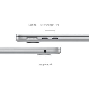 13-inch MacBook Air M3, Silver - 8-core CPU, 8-core GPU, 8GB RAM, 256GB SSD