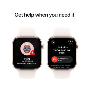 Apple Watch Series 10 GPS 42mm Rose Gold Aluminium Case with Light Blush Sport Band