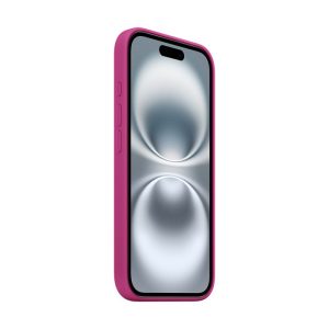 iPhone 16 Silicone Case with MagSafe - Fuchsia